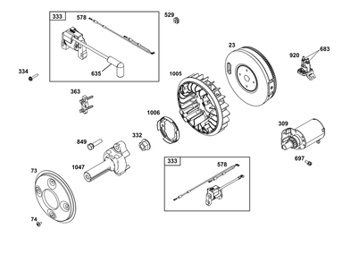 Part Location Diagram of 842442 Briggs and Stratton Flywheel